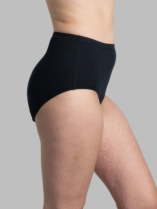Knotty Underwear - Women's Underwear 6 Pack - Black Briefs High Waisted  Underwear for Women