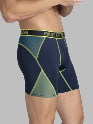 Men's 360 Stretch Max Flex Zones Boxer Brief​, Extended Sizes Assorted 3 Pack 