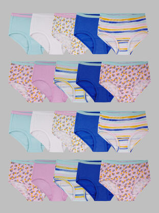 Fruit Of The Loom Toddler Girl's Briefs Underwear (10 Pack), 2t/3t, Multi :  Target