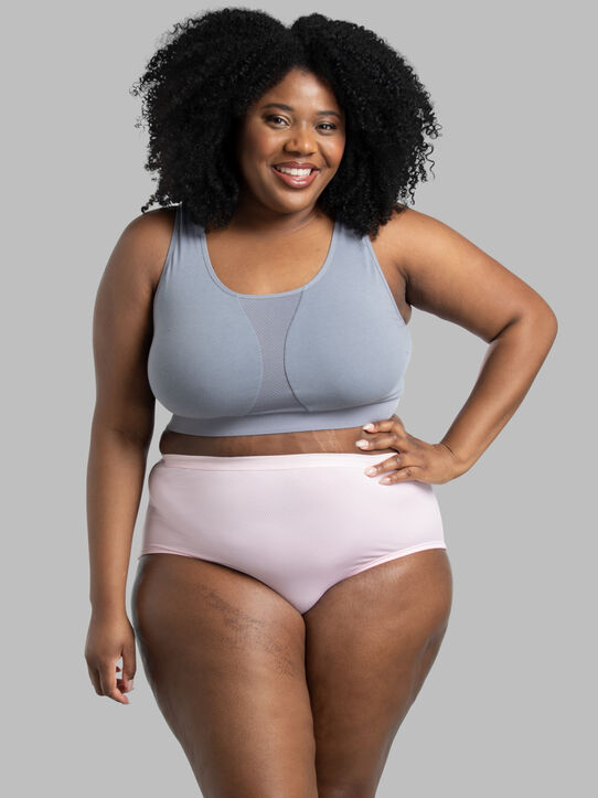 Fit for Me Womens Plus Size Breathable Micro-Mesh Kuwait