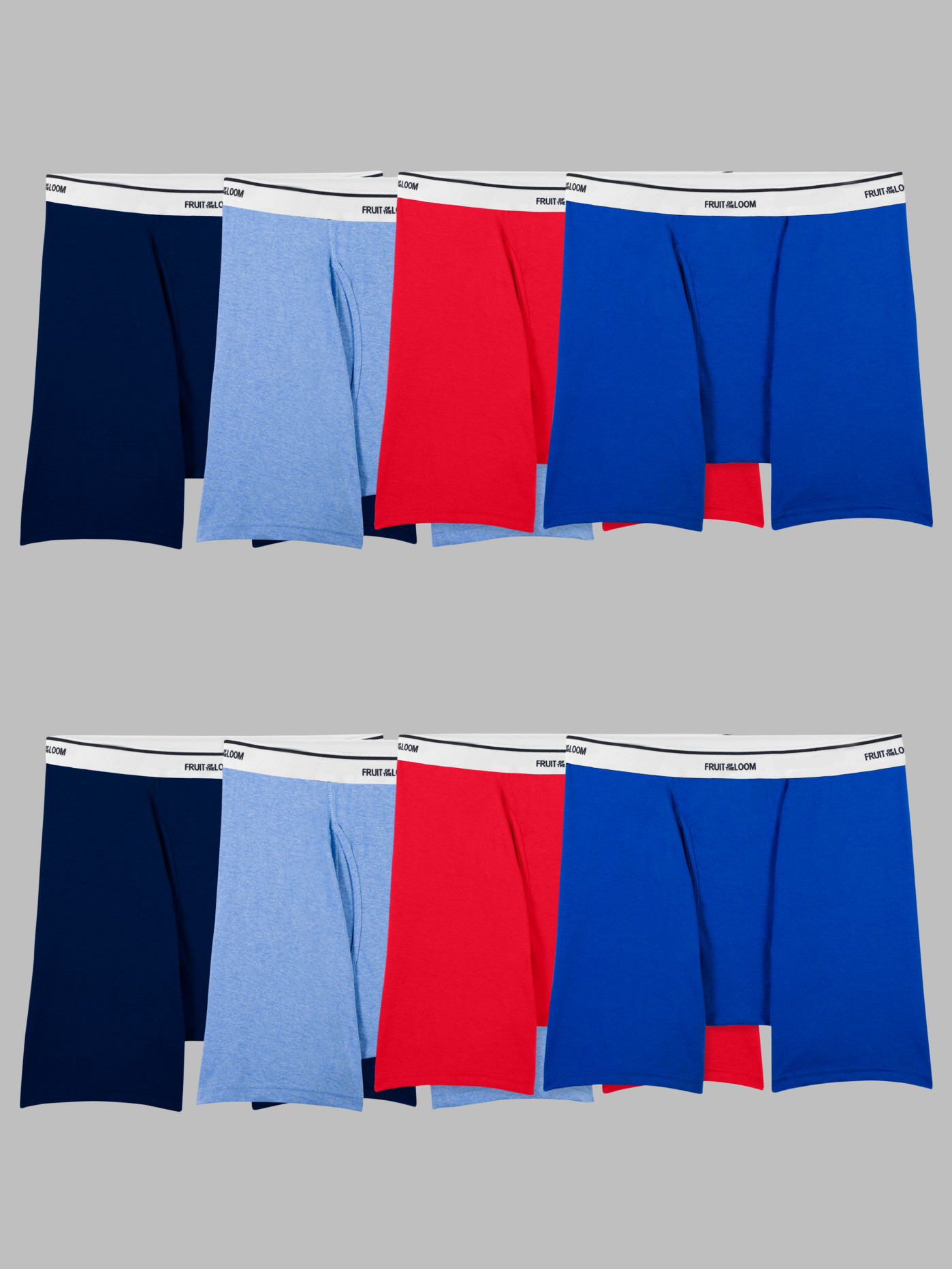  Hanes Ultimate Boys' 5-Pack Boxer Briefs, Blue/Red