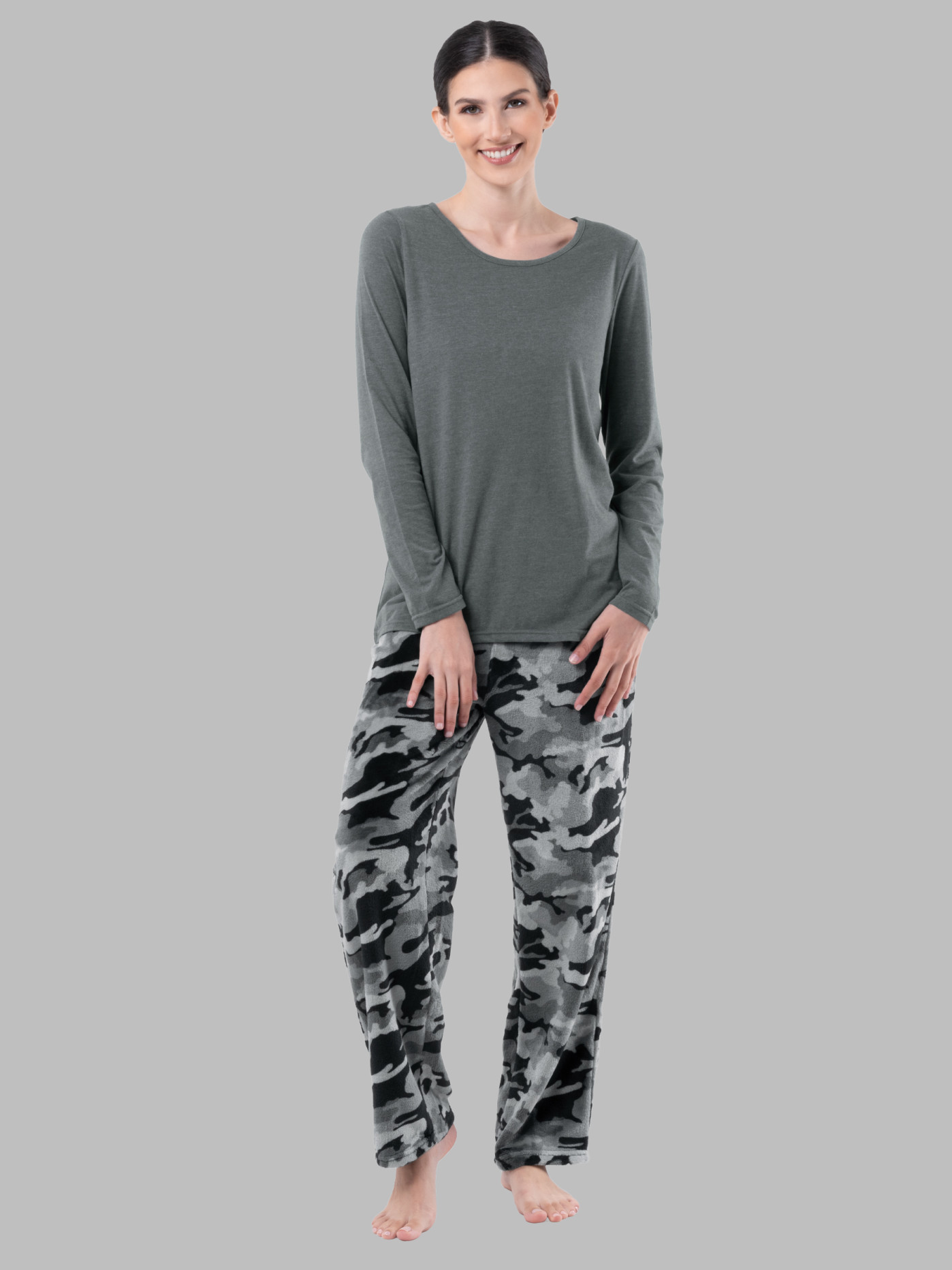 Women's Kellogg's Cereal Brunch Club Long Sleeve Pajama Top & Banded Bottom  Pajama Pants Set