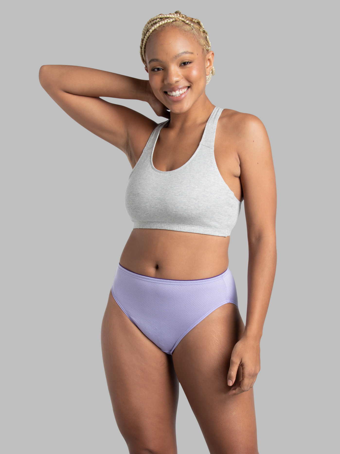 Women's underpants in bikini cut made of cotton, 4-pack 3XL 