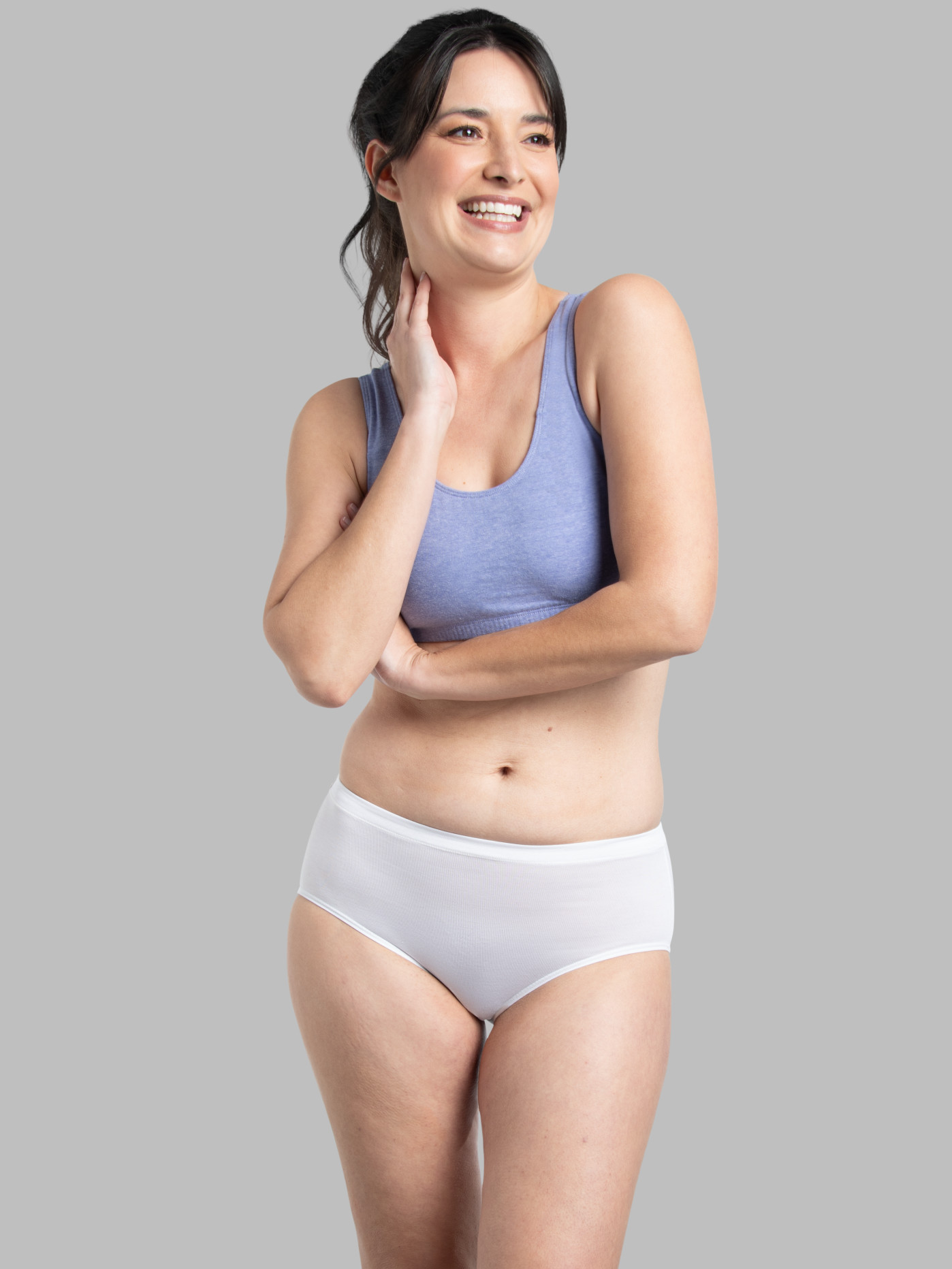 Extended Size Mid Rise Cotton Briefs - 5 Pack ASST 2XL by Fruit Of The Loom