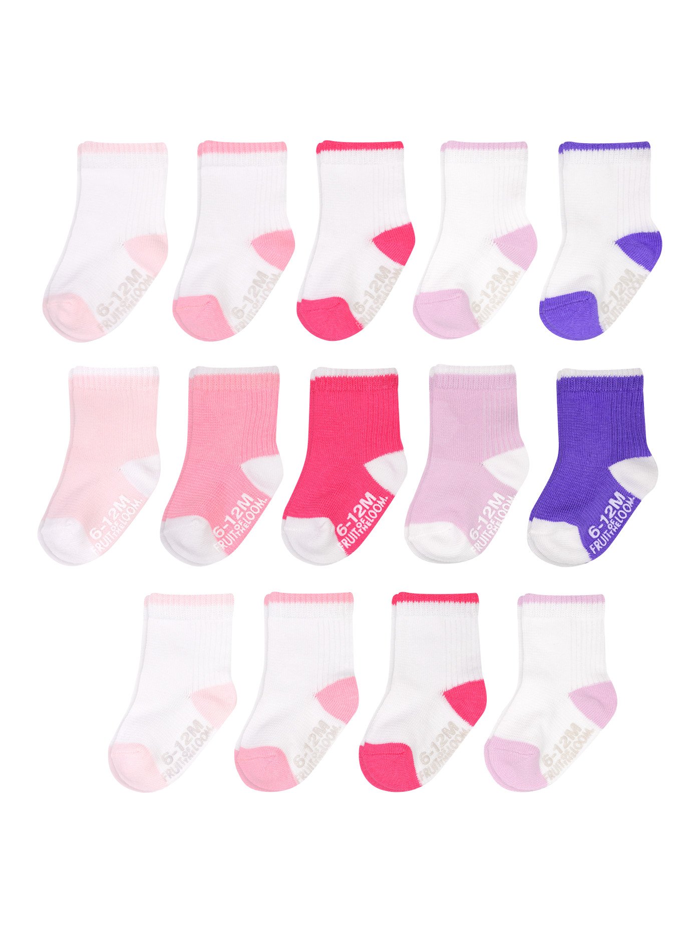  Space Jam Kids 5 Pack No Show Socks, Pink Multi, 6-8.5