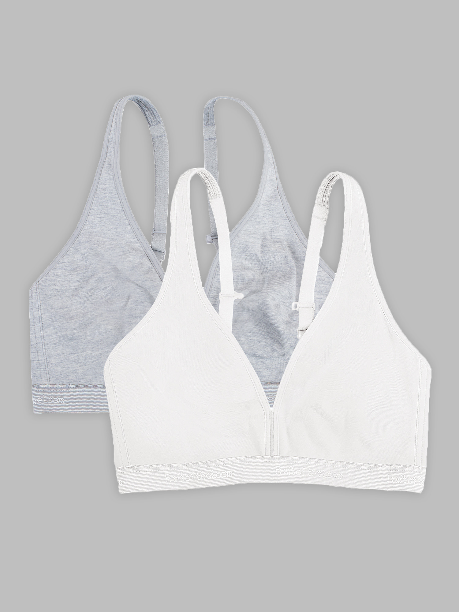Fruit of the Loom Breathable Cami Bra with Convertible Straps 2 Pack -  Beige/Black 36C at  Women's Clothing store